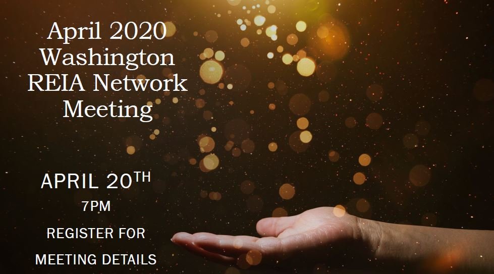 Virtural WREIA Meeting April 20 – 7PM