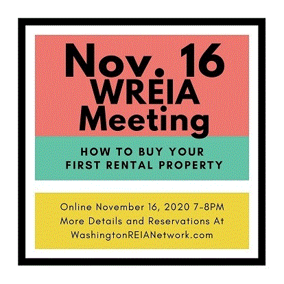 How To Buy Your First Rental Property – November 16 WREIA Meeting